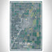 Rexburg Idaho Map Print Portrait Orientation in Afternoon Style With Shaded Background