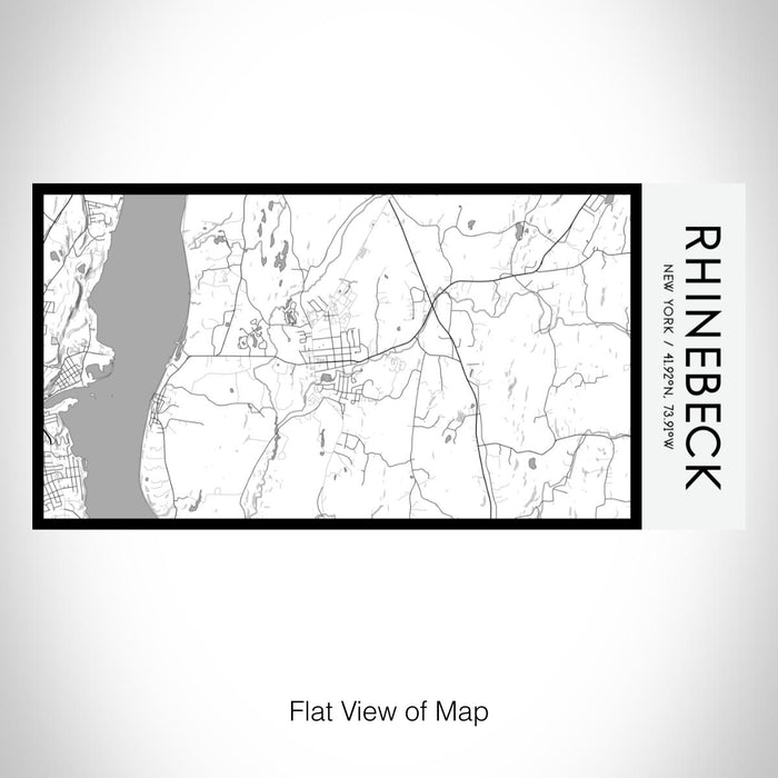 Rendered View of Rhinebeck New York Map on 17oz Stainless Steel Insulated Bottle with printed classic style map
