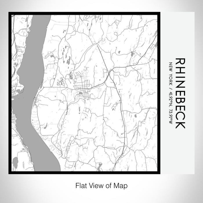 Rendered View of Rhinebeck New York Map on 17oz Stainless Steel Insulated Tumbler in Classic Map Style