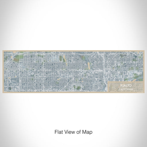 Flat View of Map Custom Rialto California Map Enamel Mug in Afternoon