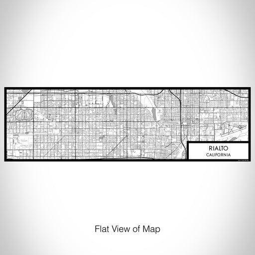 Flat View of Map Custom Rialto California Map Enamel Mug in Classic