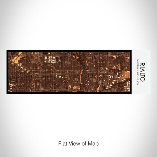 Rendered View of Rialto California Map on 10oz Stainless Steel Insulated Cup in Ember with Sliding Lid