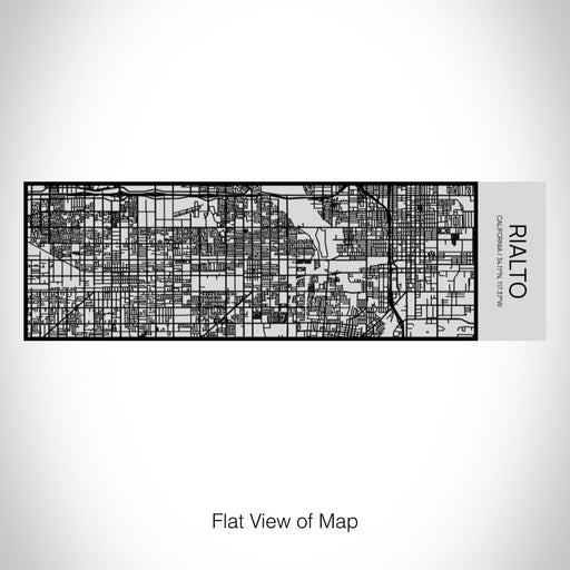 Rendered View of Rialto California Map on 10oz Stainless Steel Insulated Cup with Sipping Lid