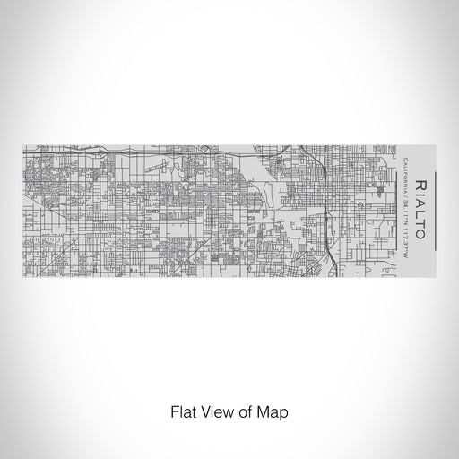 Rendered View of Rialto California Map on 10oz Stainless Steel Insulated Cup with Sipping Lid