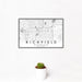 12x18 Richfield Minnesota Map Print Landscape Orientation in Classic Style With Small Cactus Plant in White Planter