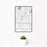 12x18 Richfield Minnesota Map Print Portrait Orientation in Classic Style With Small Cactus Plant in White Planter