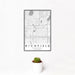 12x18 Richfield Minnesota Map Print Portrait Orientation in Classic Style With Small Cactus Plant in White Planter