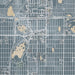 Richfield Minnesota Map Print in Afternoon Style Zoomed In Close Up Showing Details