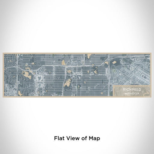 Flat View of Map Custom Richfield Minnesota Map Enamel Mug in Afternoon