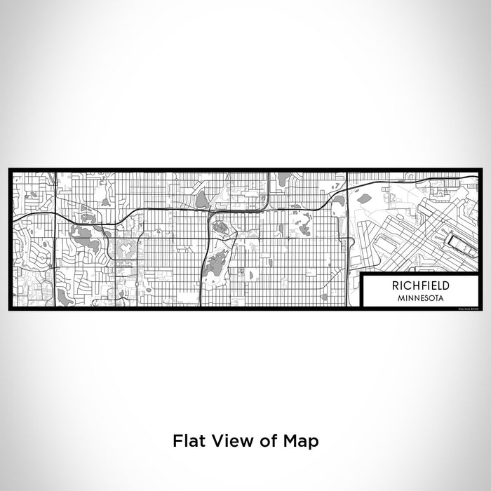 Flat View of Map Custom Richfield Minnesota Map Enamel Mug in Classic