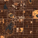 Richfield Minnesota Map Print in Ember Style Zoomed In Close Up Showing Details