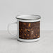 Left View Custom Richfield Minnesota Map Enamel Mug in Ember