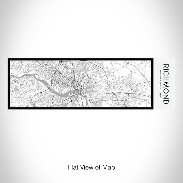 Rendered View of Richmond Virginia Map on 10oz Stainless Steel Insulated Cup in Classic with Sliding Lid