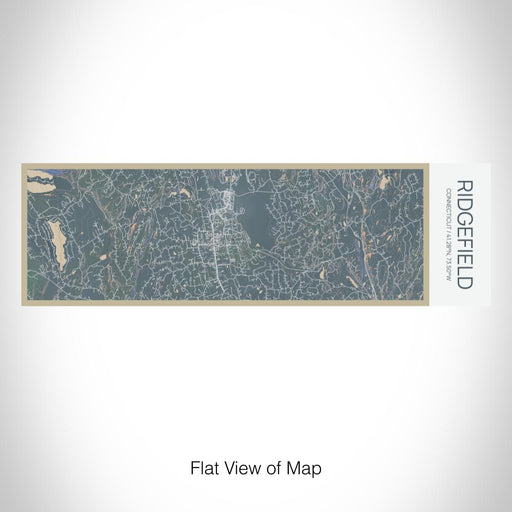 Rendered View of Ridgefield Connecticut Map on 10oz Stainless Steel Insulated Cup in Afternoon with Sliding Lid