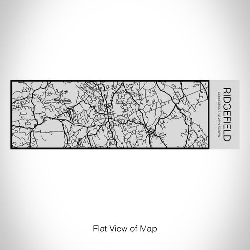 Rendered View of Ridgefield Connecticut Map on 10oz Stainless Steel Insulated Cup with Sipping Lid