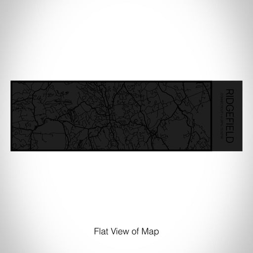 Rendered View of Ridgefield Connecticut Map on 10oz Stainless Steel Insulated Cup in Matte Black with Sliding Lid