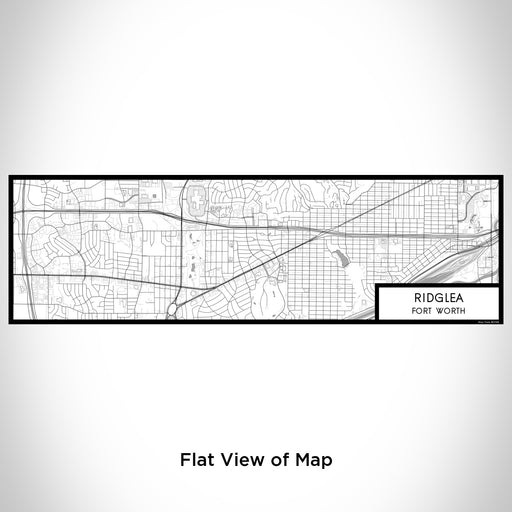 Flat View of Map Custom Ridglea Fort Worth Map Enamel Mug in Classic