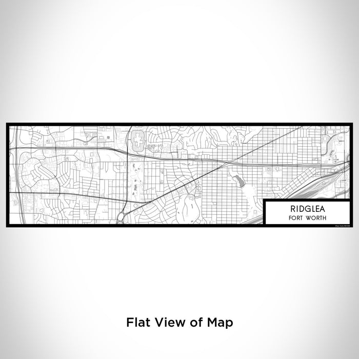 Flat View of Map Custom Ridglea Fort Worth Map Enamel Mug in Classic