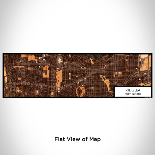 Flat View of Map Custom Ridglea Fort Worth Map Enamel Mug in Ember