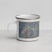 Left View Custom Rio Grande National Forest Map Enamel Mug in Afternoon