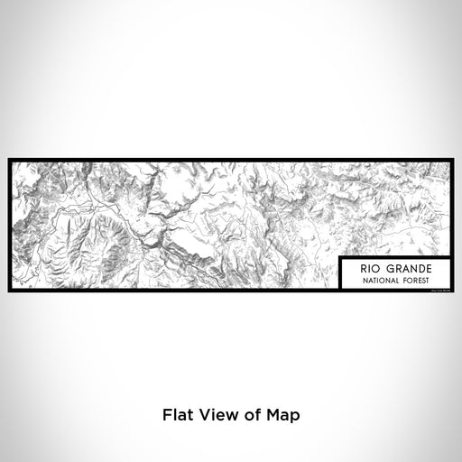 Flat View of Map Custom Rio Grande National Forest Map Enamel Mug in Classic