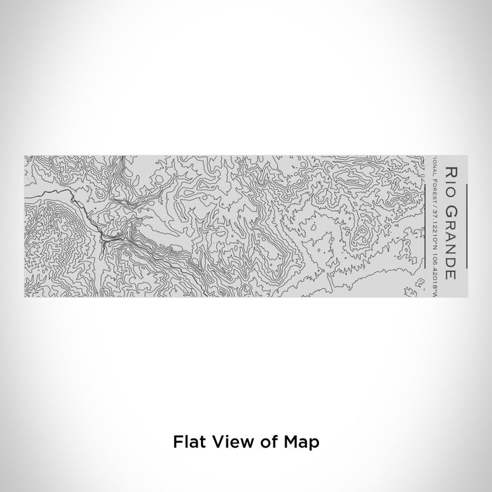 Rendered View of Rio Grande National Forest Map Engraving on 10oz Stainless Steel Insulated Cup with Sipping Lid