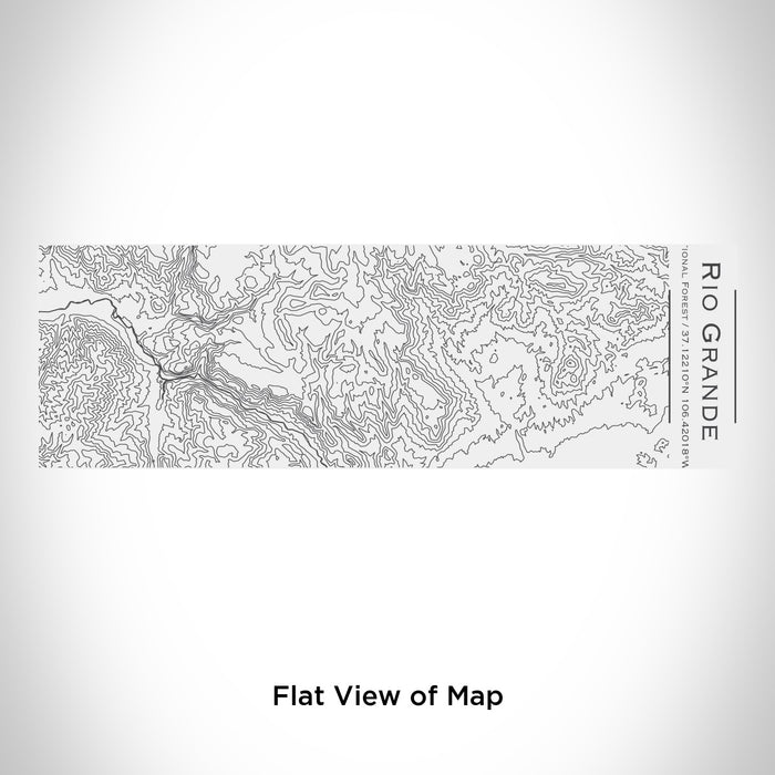 Rendered View of Rio Grande National Forest Map Engraving on 10oz Stainless Steel Insulated Cup with Sliding Lid in White