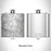 Rendered View of Rio Grande National Forest Map Engraving on 6oz Stainless Steel Flask