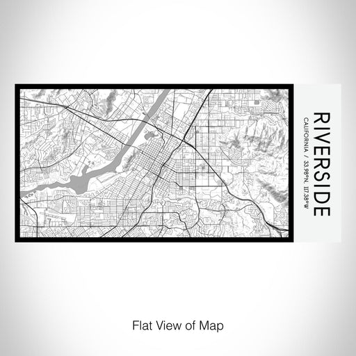 Rendered View of Riverside California Map on 17oz Stainless Steel Insulated Bottle with printed classic style map