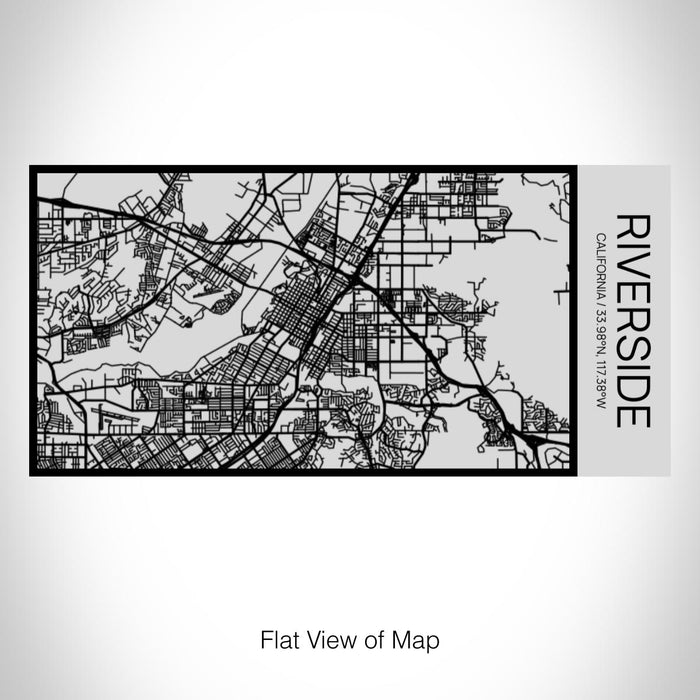 Rendered View of Riverside California Map on 17oz Stainless Steel Insulated Cola Bottle in Stainless