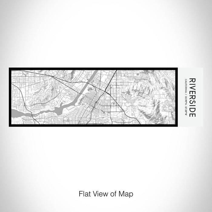 Rendered View of Riverside California Map on 10oz Stainless Steel Insulated Cup in Classic with Sliding Lid