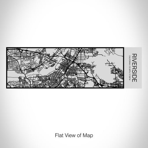 Rendered View of Riverside California Map on 10oz Stainless Steel Insulated Cup with Sipping Lid