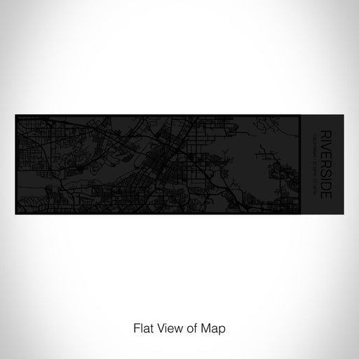 Rendered View of Riverside California Map on 10oz Stainless Steel Insulated Cup in Matte Black with Sliding Lid