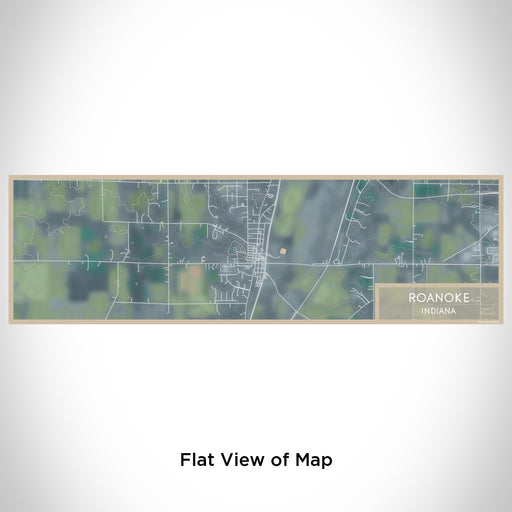Flat View of Map Custom Roanoke Indiana Map Enamel Mug in Afternoon