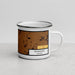 Right View Custom Roanoke Indiana Map Enamel Mug in Ember