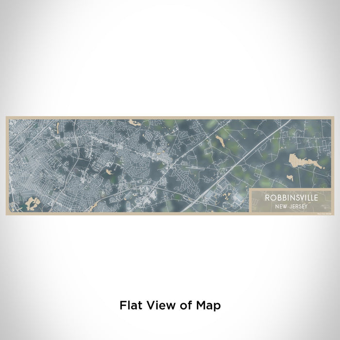 Flat View of Map Custom Robbinsville New Jersey Map Enamel Mug in Afternoon