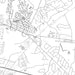 Robbinsville New Jersey Map Print in Classic Style Zoomed In Close Up Showing Details