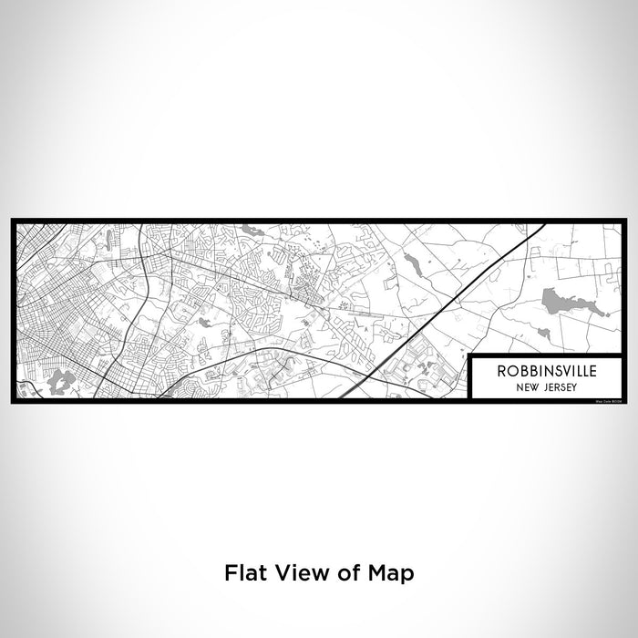 Flat View of Map Custom Robbinsville New Jersey Map Enamel Mug in Classic