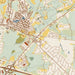 Robbinsville New Jersey Map Print in Woodblock Style Zoomed In Close Up Showing Details