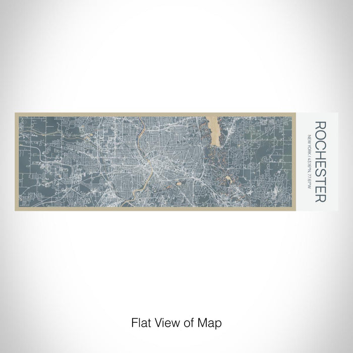 Rendered View of Rochester New York Map on 10oz Stainless Steel Insulated Cup in Afternoon with Sliding Lid