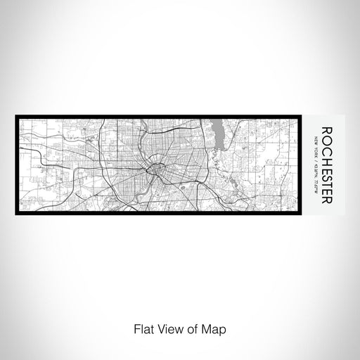 Rendered View of Rochester New York Map on 10oz Stainless Steel Insulated Cup in Classic with Sliding Lid