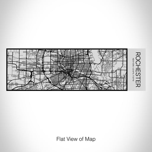 Rendered View of Rochester New York Map on 10oz Stainless Steel Insulated Cup with Sipping Lid