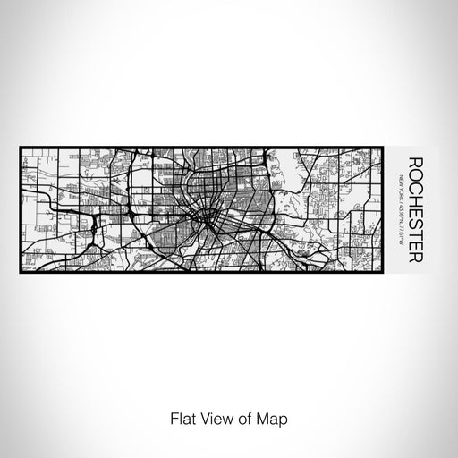 Rendered View of Rochester New York Map on 10oz Stainless Steel Insulated Cup in Matte White with Sliding Lid