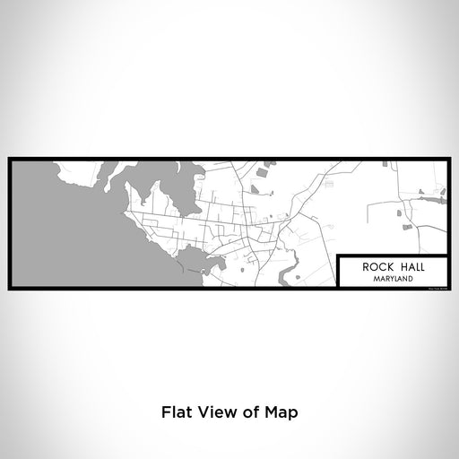 Flat View of Map Custom Rock Hall Maryland Map Enamel Mug in Classic