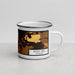 Right View Custom Rock Hall Maryland Map Enamel Mug in Ember