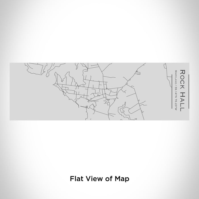 Rendered View of Rock Hall Maryland Map Engraving on 10oz Stainless Steel Insulated Cup with Sipping Lid