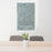 24x36 Rock Springs Wyoming Map Print Portrait Orientation in Afternoon Style Behind 2 Chairs Table and Potted Plant