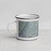 Left View Custom Rock Springs Wyoming Map Enamel Mug in Afternoon