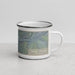 Right View Custom Rock Springs Wyoming Map Enamel Mug in Afternoon