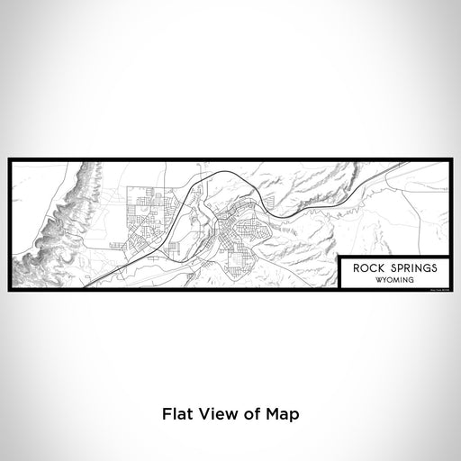 Flat View of Map Custom Rock Springs Wyoming Map Enamel Mug in Classic